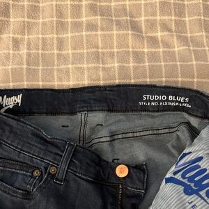 Mugsy Studio Blues Men's Jeans - Dark Blue 35x34